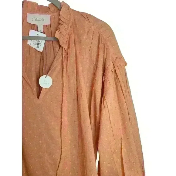 Cleobella Phoenix Blouse in Coral Size Small NEW! - Picture 5 of 8